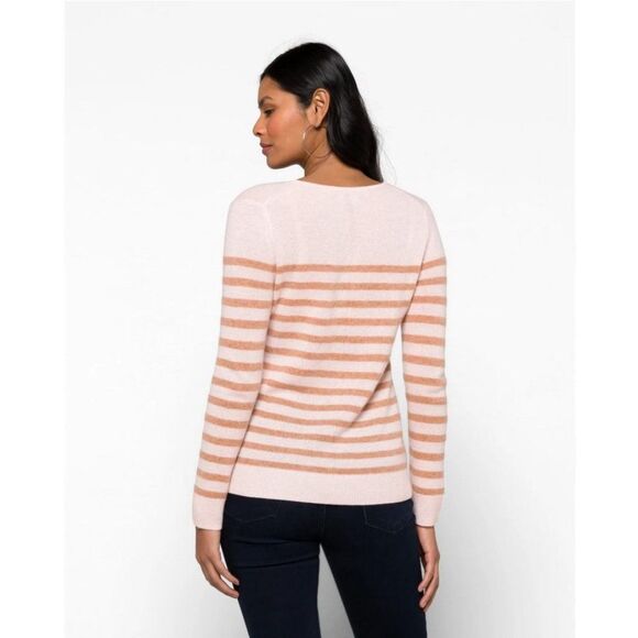 41 Hawthorn 'Shandley' Cashmere V Neck Sweater 490 - Picture 3 of 11